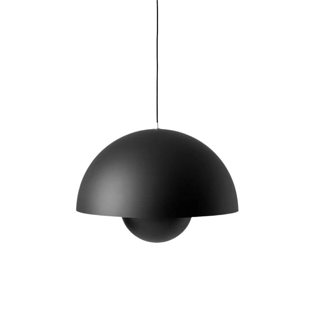 Corp de iluminat suspendat Flowerpot VP2 mare - Negru mat
