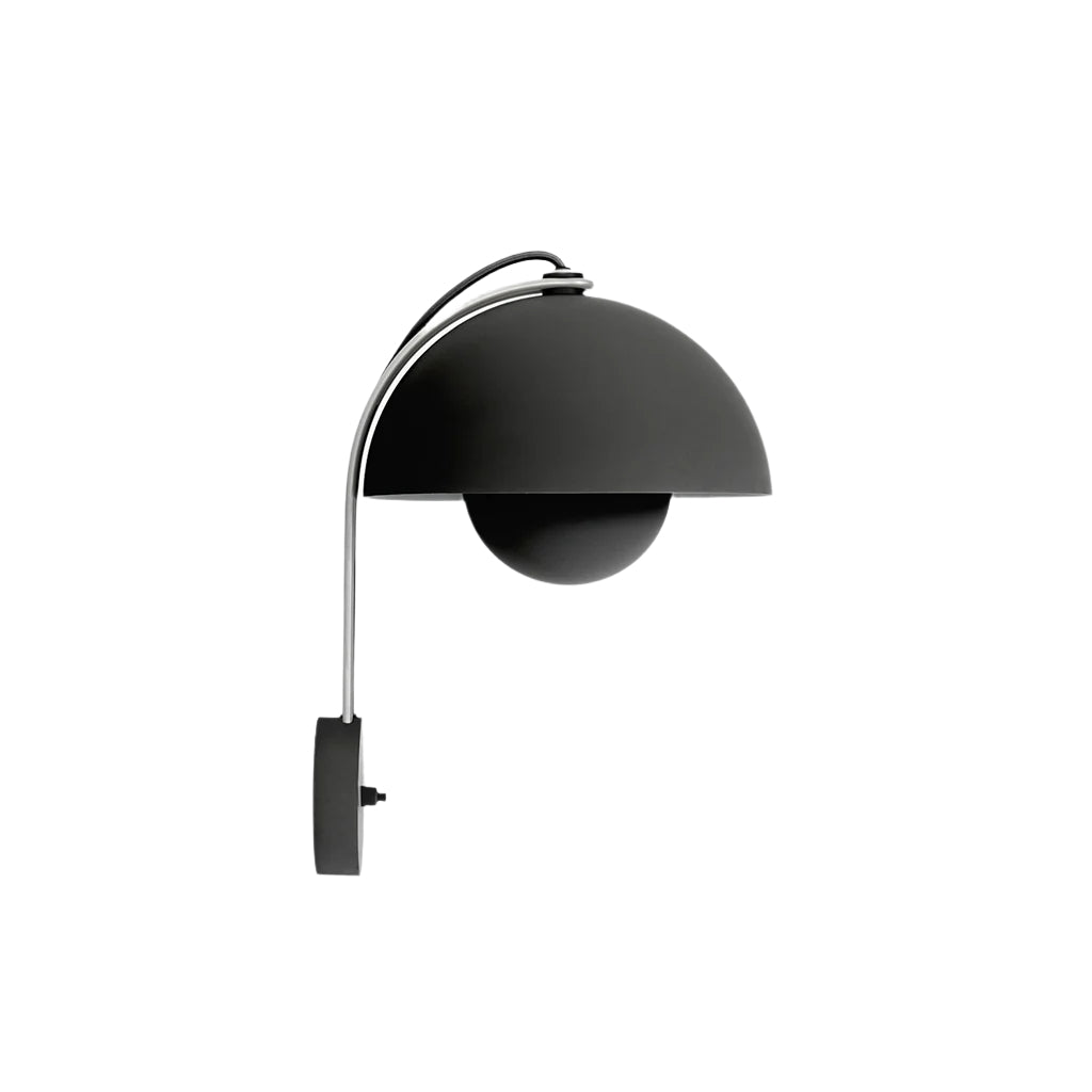 Aplică Flowerpot VP8 - Negru mat
