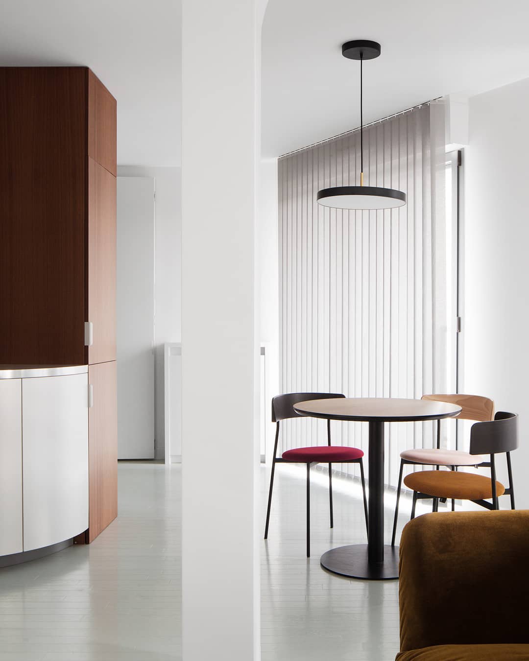 Friday Dining Chair Black - Upholstered seat, No arms