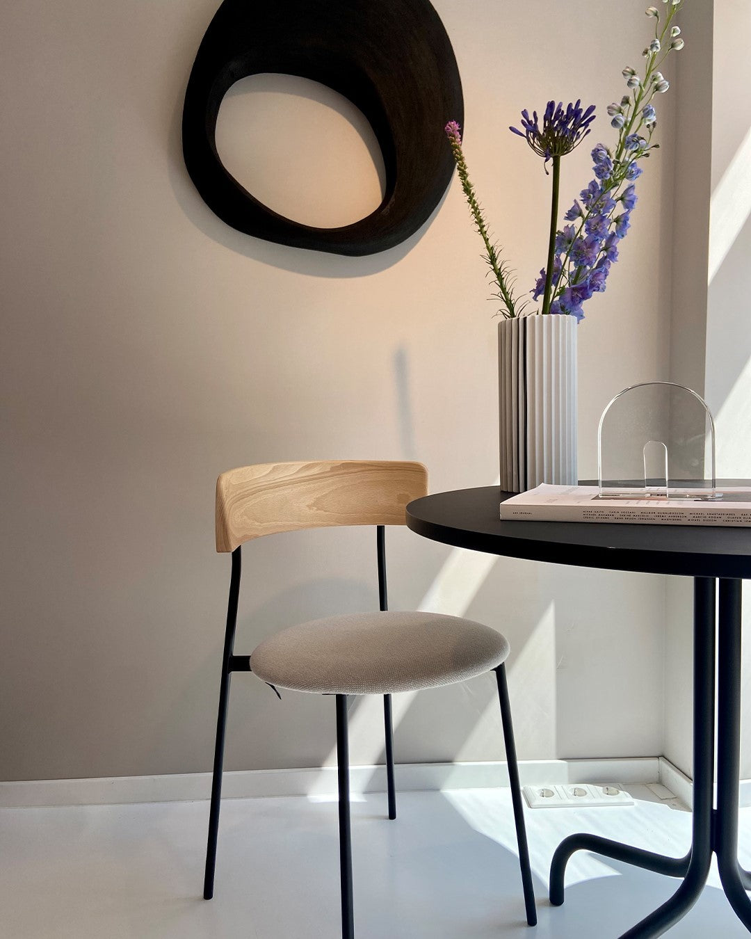 Friday Dining Chair Natural - Upholstered seat, No arms