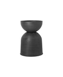Ghiveci Hourglass L - Negru