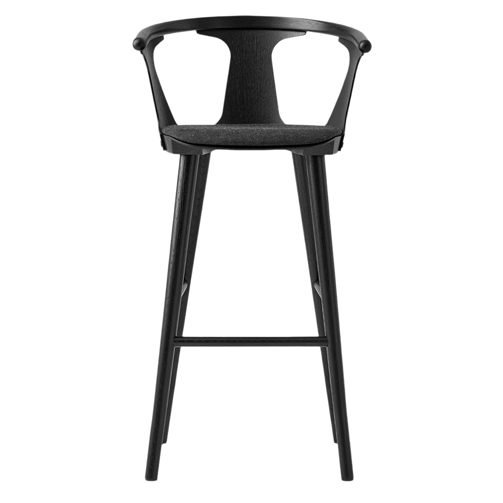 Scaun de bar In Between SK10 - Stejar negru, tapițat