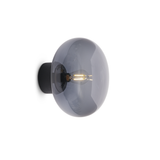 Karl-Johan Wall Lamp - Black Stained Oak w. Smoked Glass