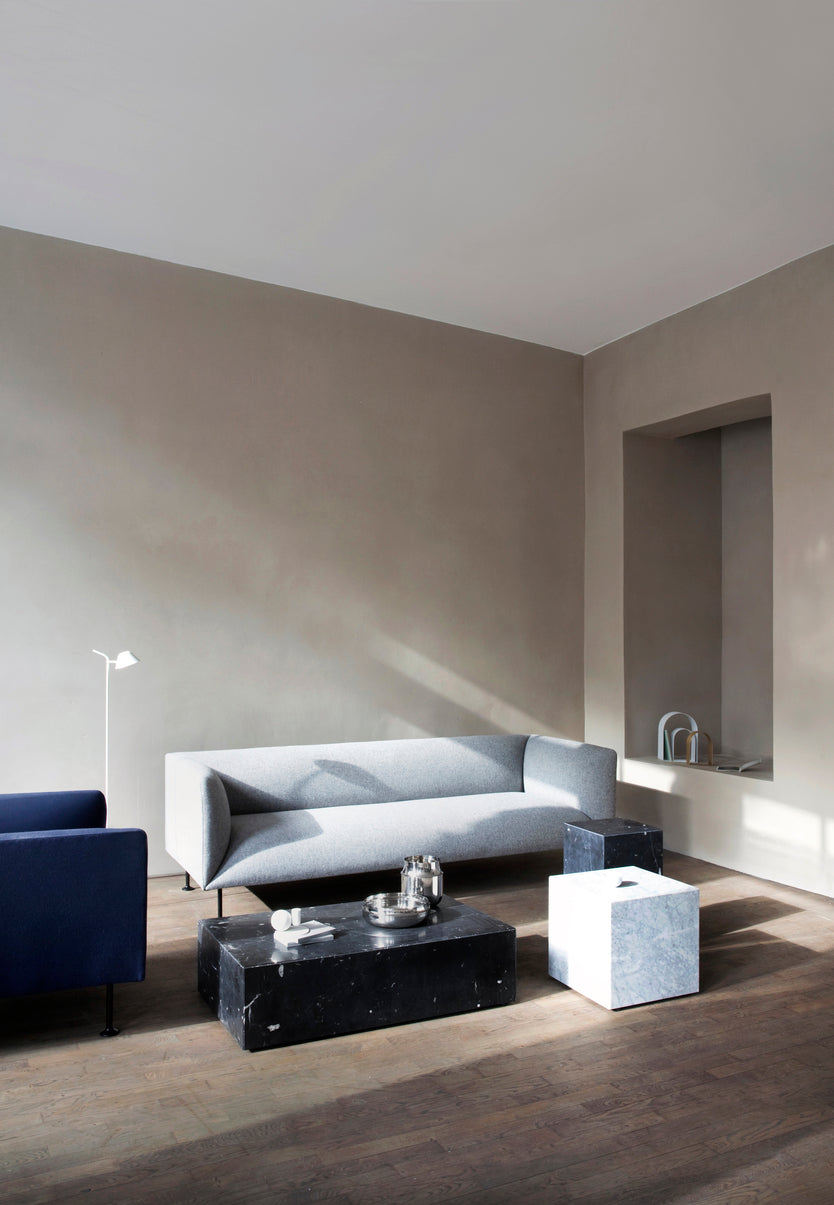 Plinth Cubic - White marble carrara
