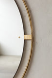 Nimbus Mirror, Ø110 - Polished brass