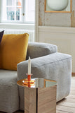 Round Slit Side Table - Mirror