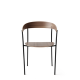 Scaun cu mânere Missing - Nuc