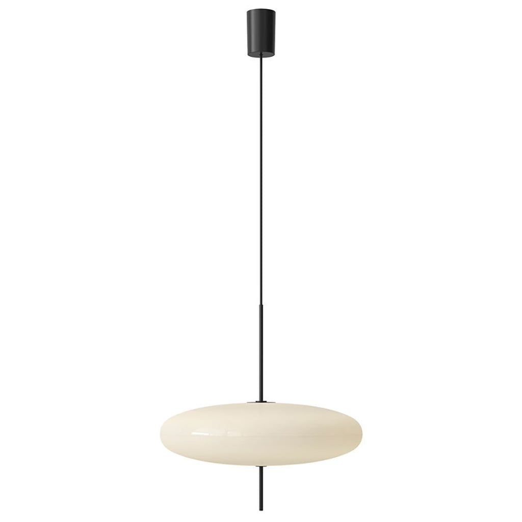 Model 2065 Suspension - White diffuser, black hardware, black cable