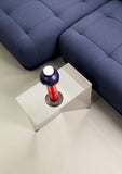Oblong Slit Side Table - Mirror