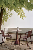 Palissade Cone Table Round Ø70 - Iron Red