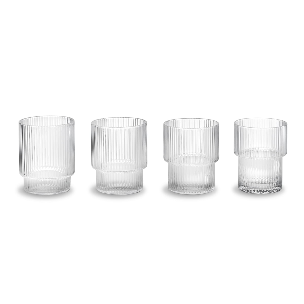 Pahare Ripple - Set de 4