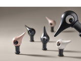 Dop pentru sticle de vin Rocks - Bird, Negru
