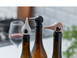 Dop pentru sticle de vin Rocks - Bird, Negru