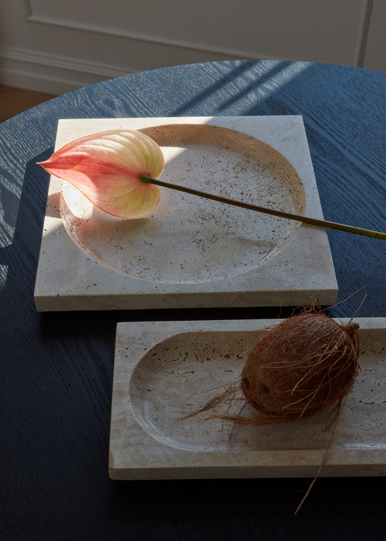 Regina Rectangular Dish - Travertine