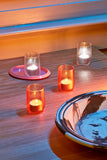 Tela Votive Glass Set of 2 - Peach
