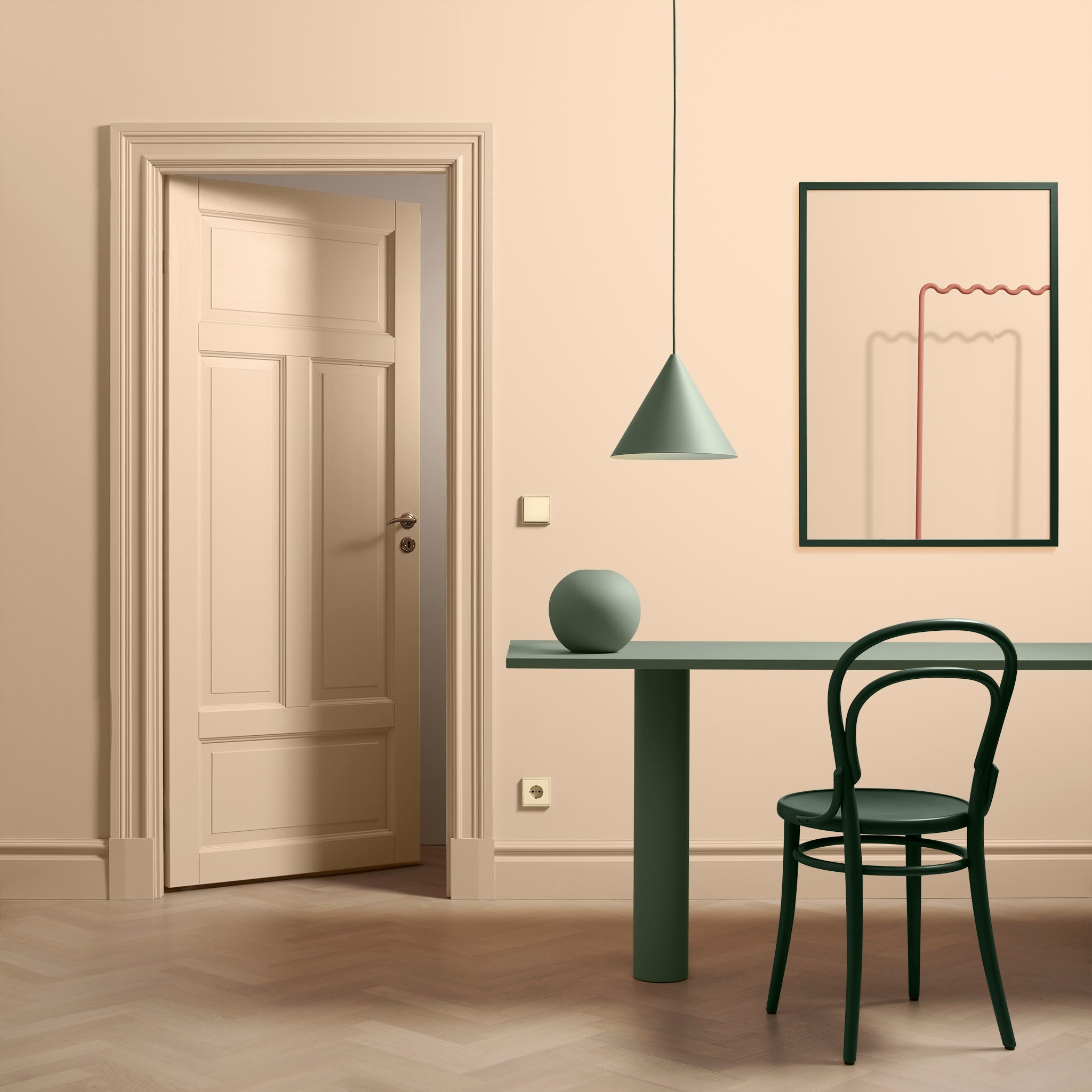 Cone Pendant 300 Green