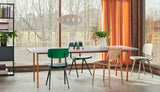 Masă de dining Two-Colour Dreptunghiulară - Ocru, gri deschis