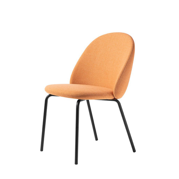 Scaun Iola - picioare metal negru - catifea camel - produs expus