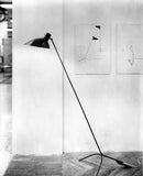 Lampadar VV Cinquanta - Structură neagră, reflector negru
