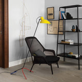 Lampadar VV Cinquanta - Structură Mondrian, reflector galben