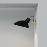 Aplică VV Cinquanta - Structură alamă, reflector negru