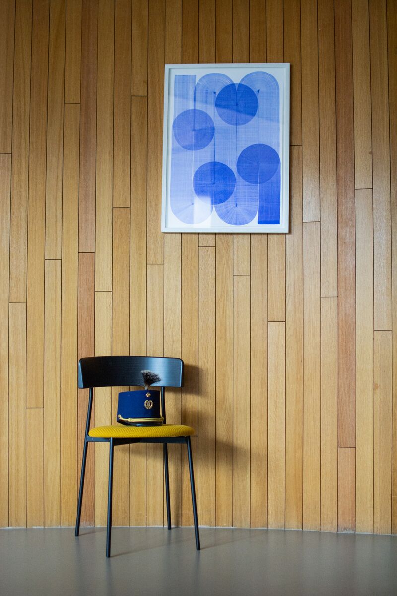 Friday Dining Chair Black - Upholstered seat, No arms
