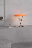 Lampă Model 548 - Alamă oxidată cu difuzor portocaliu