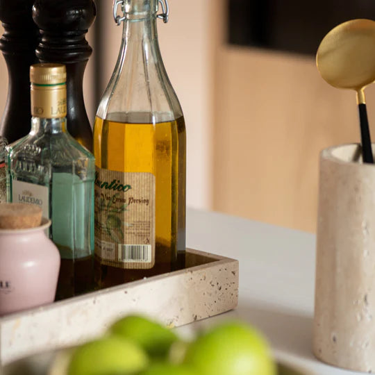 Travertine Square Tray
