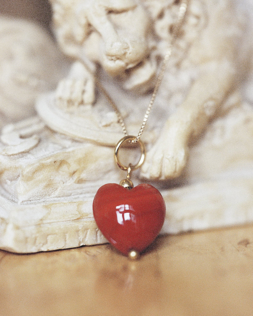Uma Pendant Gold - Ruby