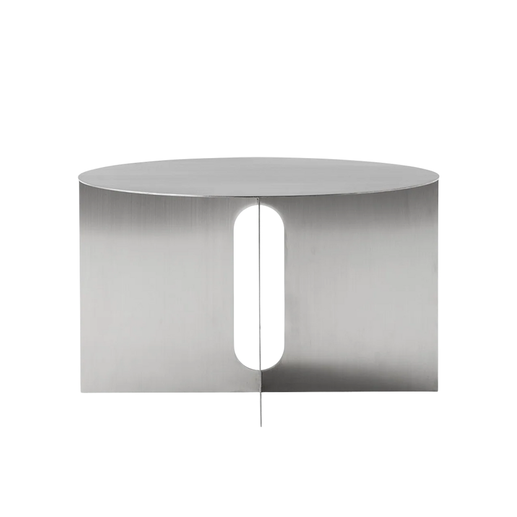 Masa de cafea Androgyne D63 cm - Brushed Steel