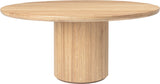 Masă De Dining Moon Rotundă - Solid Oak Soap Treated