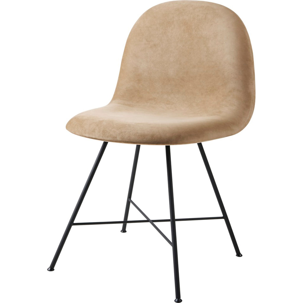 GUBI 3D Dining Chair Front Upholstered - Center Base