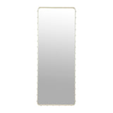 Adnet Wall Mirror Rectangular - Cream Leather