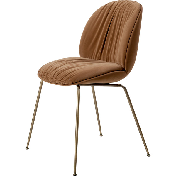Beetle Soft Dining Chair - Fully Upholstered, Conic base