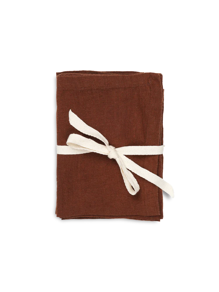 Set de 2 suporturi de farfurii Linen - Cinnamon