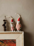 Ornament brodat Elf Pair - Set de 2 - Striped