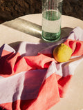 Hale Tea Towel - Red/Lilac