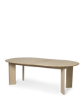 Bevel Table Extendable - White Oiled Beech