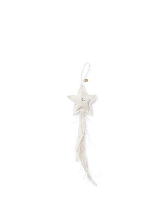 Vela Star Ornaments - Set of 4 Natural