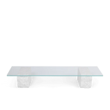 Mineral Display Table Bianco Curia