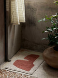 Lay Washable Mat - Parchment/Rust