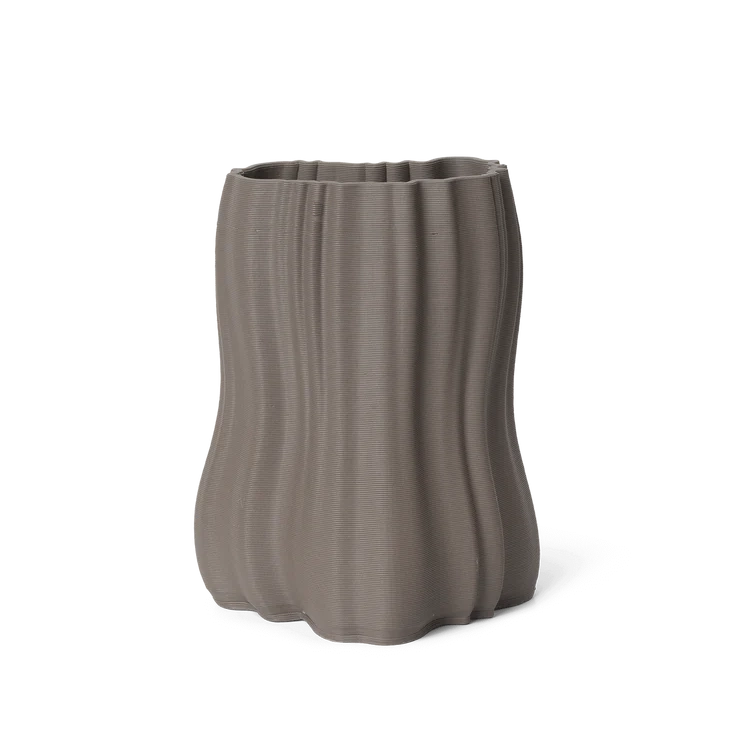 Moire Vase - Small Anthracite
