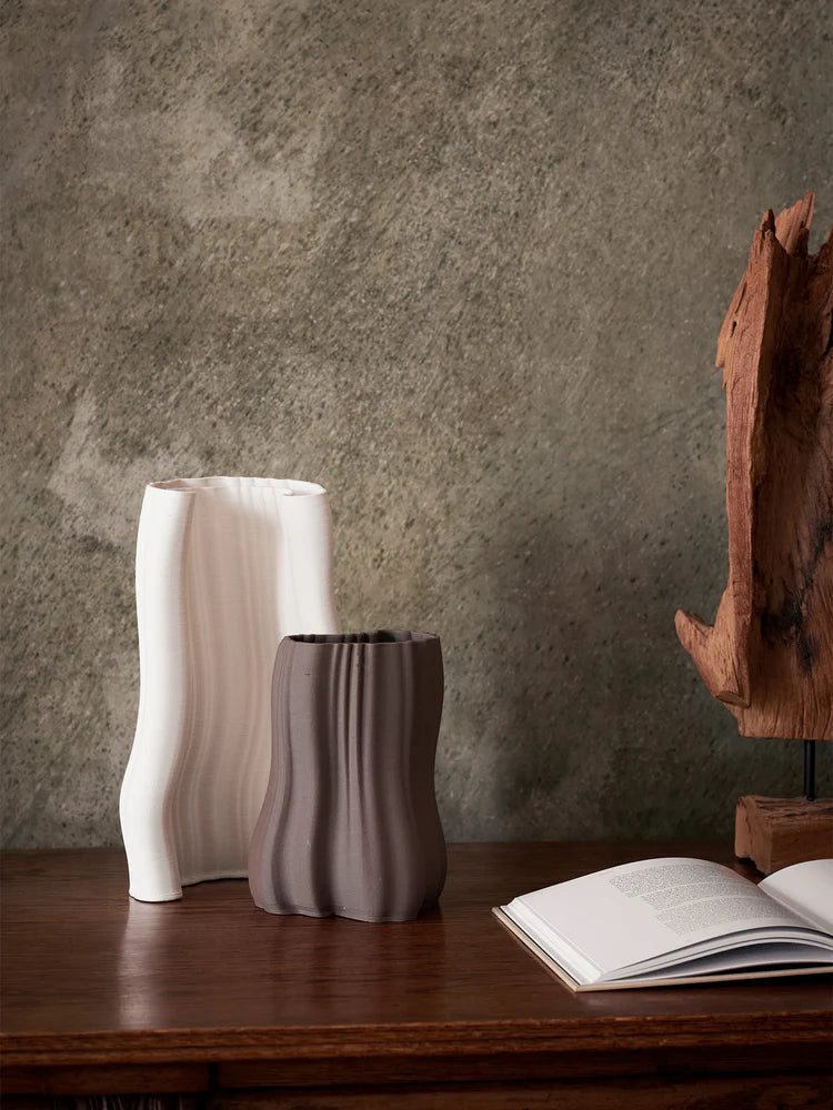 Moire Vase - Small Anthracite