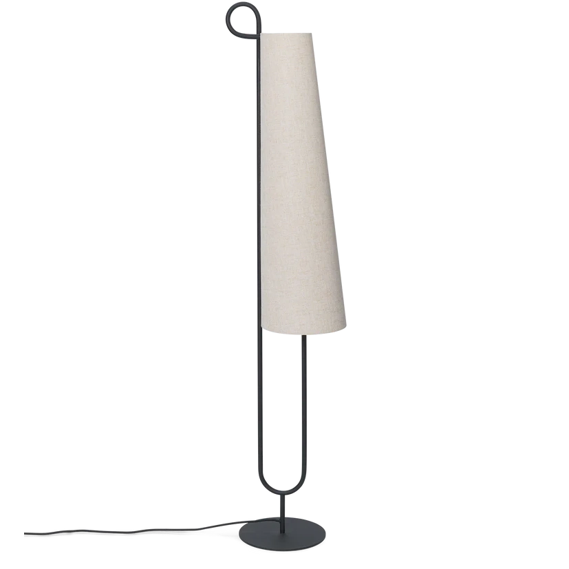 Ancora Floor Lamp Black/Natural