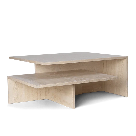 Distinct Grande Duo Coffee Table Travertine