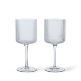 Pahare de vin alb Ripple - Set de 2