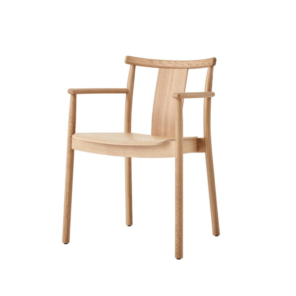 Merkur Dining Chair w/Armrests - Natural Oak