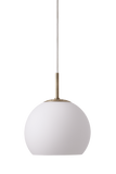 Ball Glass Pendant Lamp Opal White