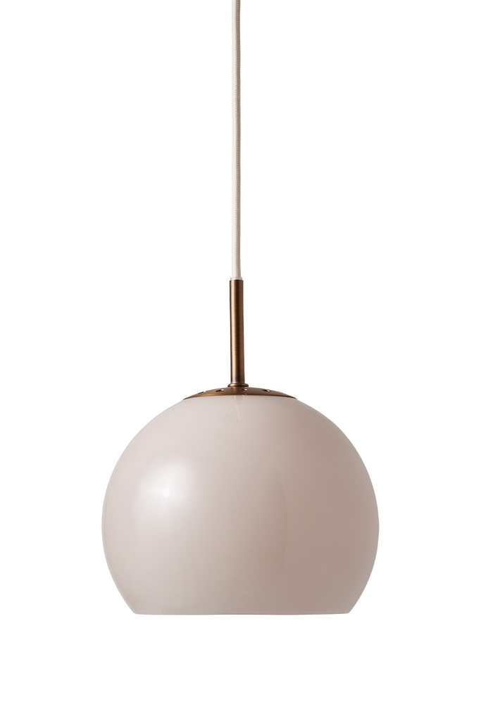 Ball Glass Pendant Lamp - Sand Grey