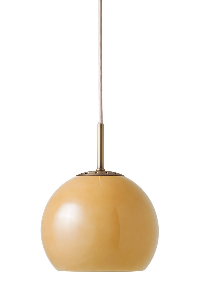 Ball Glass Pendant Lamp - Amber